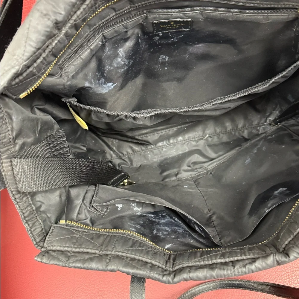 Kate Spade Quilted Black Baby Bag